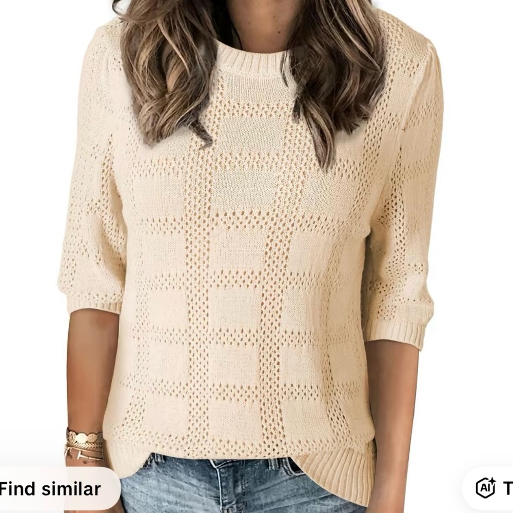 Cream Knit Sweater